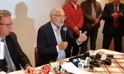 Carlos Mesa en conferencia de prensa/Foto. Captura de pantalla