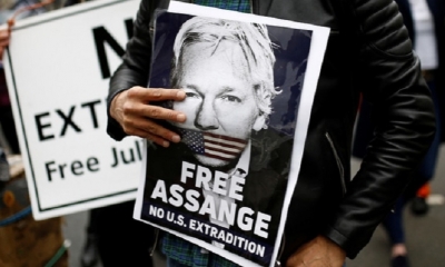 Assange ha sido privado de facto de su libertad desde 2012/Foto. RRSS