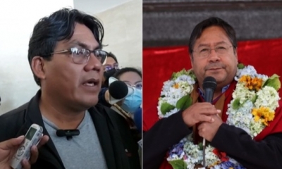 El diputado “evista” del Movimiento Al Socialismo (MAS) Héctor Arce y  Luis Arce