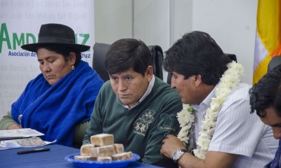 Presidente Evo Morales participa de la recolección de proyectos para Mi Agua V para municipios del departamento de Santa Cruz 