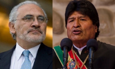 Carlos Mesa y Evo Morales/Foto. Kandire