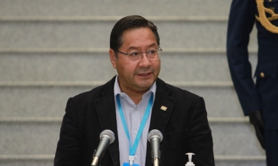 El presidente Luis Arce