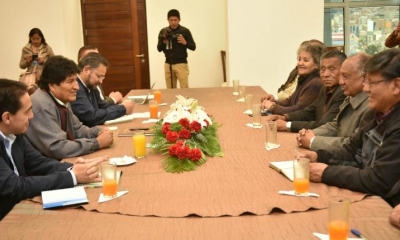 El presidente Evo Morales reunido con la Confederación de Jubilados y Rentistas de Bolivia. | ABI