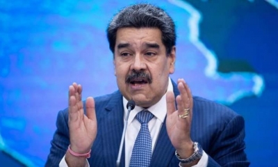 El presidente de Venezuela, Nicolás Maduro, habla en una rueda de prensa. | EFE