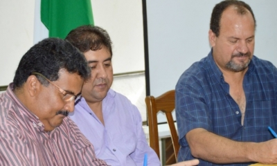 La firma del convenio/Foto. RRSS
