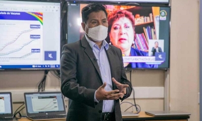 El ministro de Salud y Deportes, Jeyson Auza