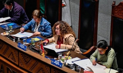 La directiva de la Cámara de Senadores.
