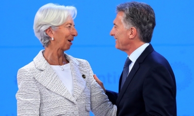 Christine Lagarde y Mauricio Macri/Foto. RRSS