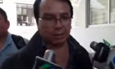 El jurista fue aprehendido luego de su declaración/Foto. Captura de pantalla