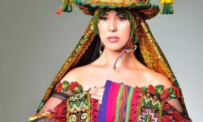 Lenka Nemer, representante boliviana en el certamen de belleza Miss Universo