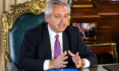 El presidente de Argentina, Alberto Fernández. 