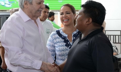 La Alcaldía y el dirigente sellan su alianza para el traslado de los mercados/Foto. RRSS