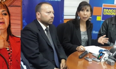 La senadora y el ex directorio/Foto. Kandire.bo