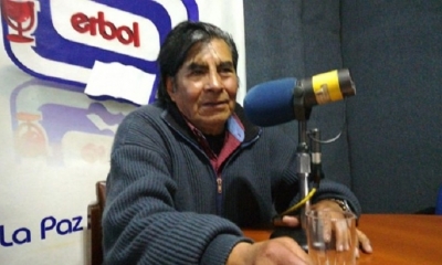 Quispe en entrevista con el programa La Mañana en Directo de ERBOL. Foto: Erbol