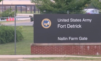Fort Detrick, una instalación del Comando Médico del Ejército de Estados Unidos ubicada en Frederick, Maryland.