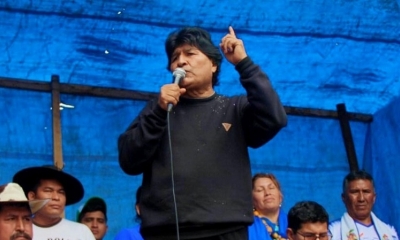 El expresidente y precandidato Evo Morales