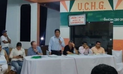  El ministro de Obras Públicas, Edgar Montaño en Guayaramerín