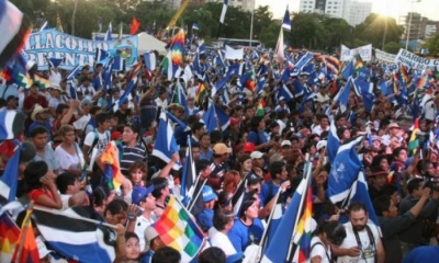 Concentración del MAS. Foto: Internet
