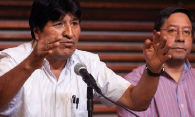 Evo Morales está molesto con la cancilller Karen Longaric. Foto/Tomada de internet