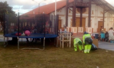 La empresa cumplió con la limpieza de la plaza del Mechero/Foto. Kreab