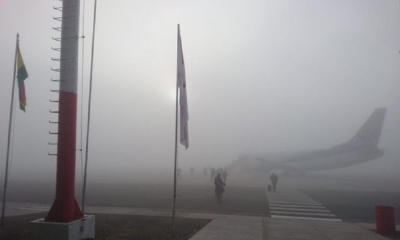 Así se encuentra el aeropuerto/Foto. RRSS