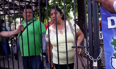 Las puertas de ingreso fueron cerradas con candados. Foto: Amdecruz