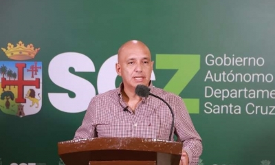 El secretario de Desarrollo Económico de la Gobernación cruceña, Édgar Landívar