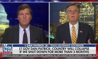 El republicano Dan Patrick, de 69 años, ha realizado unas polémicas declaraciones en FOX News
