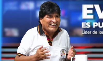 Evo Morales jefe del MAS. Foto/captura RRSS