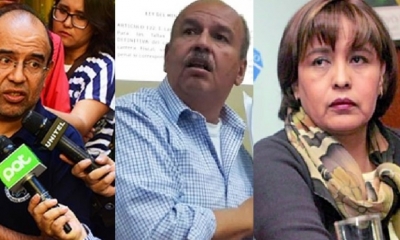 Oscar Vera, Arturo Murillo y Nardy Suxo/ Foto. Producción Kandire