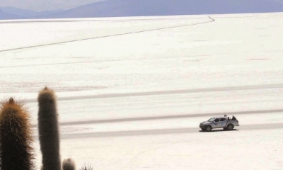 Salar de Uyuni, con 10.600 hectáreas, es el mayor del mundo.
