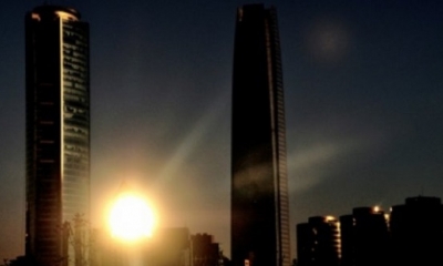 Imagen del barrio financiero de Santiago de Chile