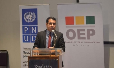 El vicepresidente del Tribunal Supremo Electoral (TSE), Francisco Vargas.
