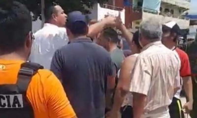 Momento de la aprehensión del dirigente cívico. | RRSS.