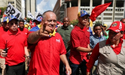 Diosdado Cabello, presidente de la Asamblea Nacional Constituyente, en Caracas, 12 septiembre 2019.