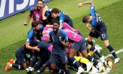 La emoción del equipo francés/Foto. RRSS