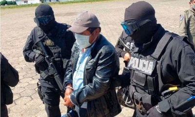 El dirigente Faustino Yucra al momento de su aprehensión.