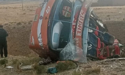 El accidente fue la mañana de este martes.