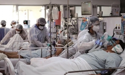 Unidad de Cuidados Intensivos del hospital M’Boi Mirim, en un suburbio de Sao Paulo.
