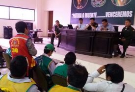 Mototaxistas y Policía