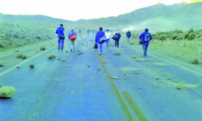 Pasajeros que viajan a Villazón, Tarija se ven perjudicados/Foto. RRSS