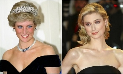 Filtran fotos de Elizabeth Debicki como la princesa Diana en 