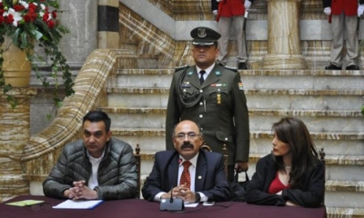 El ministro de Salud, Aníbal Cruz, en conferencia de prensa. @MinPresidencia
