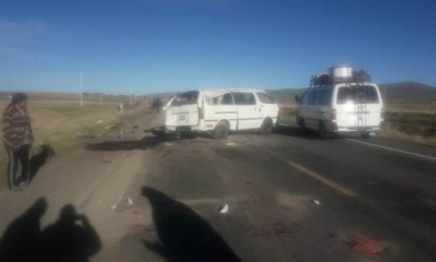 Accidente en la carretera La Paz-Desaguadero.