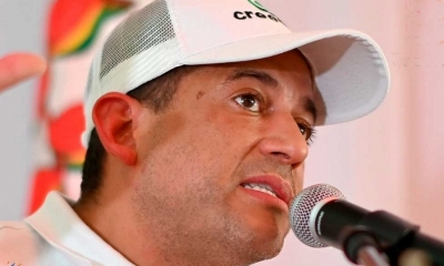 El candidato presidencial de Creemos, Luis Fernando Camacho