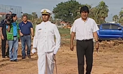 Evo Morales en Trinidad/Foto. BTV