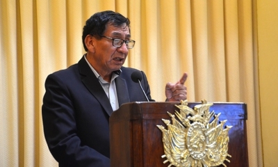El ministro de Medio Ambiente y Agua, Rubén Méndez. 