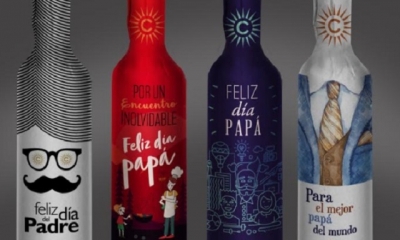 La empresa puso 6.400 botellas de sus diferentes vinos para tener envoltorios especiales/Foto. Kreab