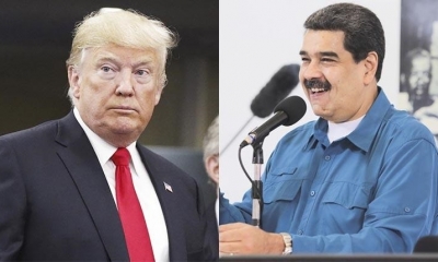 El presidente de EEUU, Donald Trump, y su homólogo venezolano, Nicolás Maduro. | Foto archivo | AFP