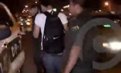 El acusado estaba con otros compañeros/Foto. Captura de pantalla